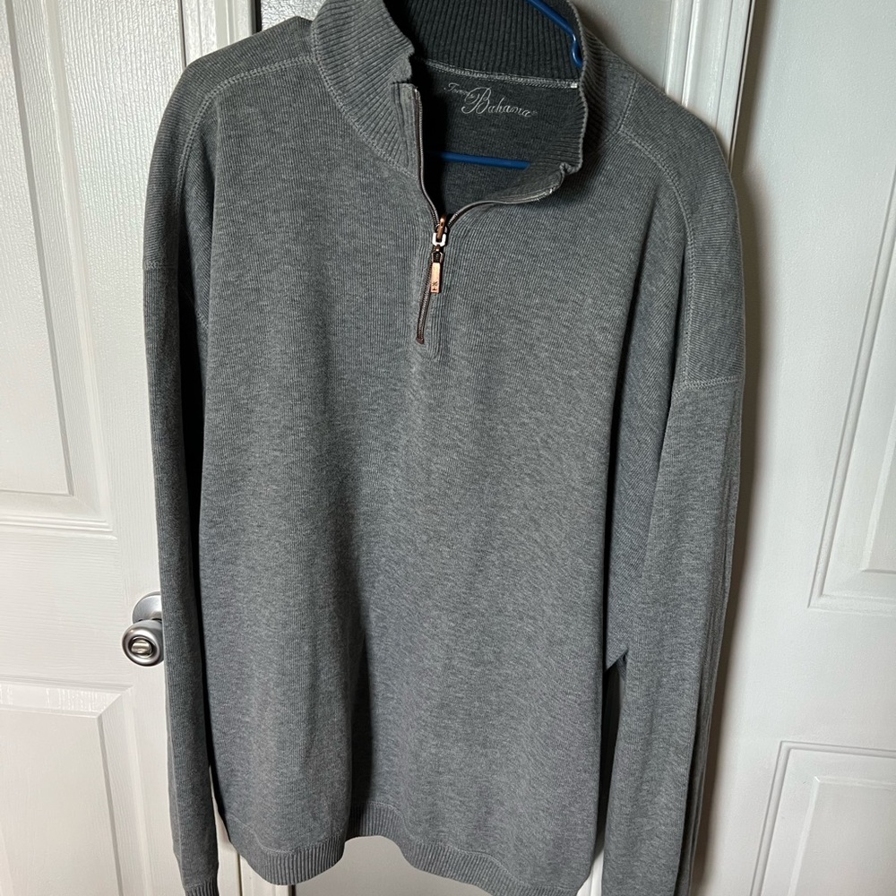 Tommy Bahama 1/4 Zip Sweatshirt/Sweater Size XL